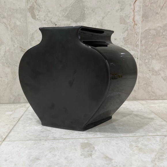 ROSENTHAL Vase Porcelain Black Tadao Amano "Sakura" Studio-Linie Modern - Picture 2 of 4